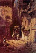 Carl Spitzweg Die Post oil painting